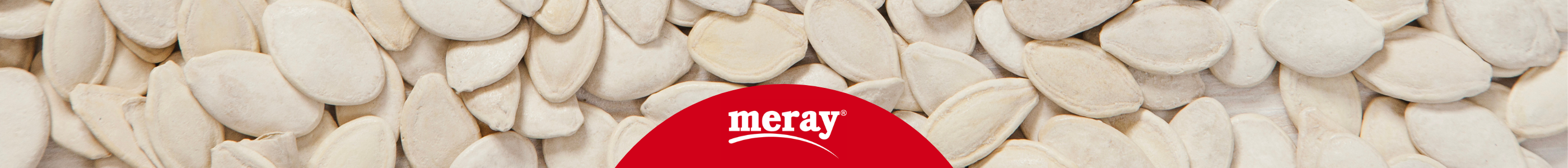 meray Banner mit hellen weißen Kürbiskernen