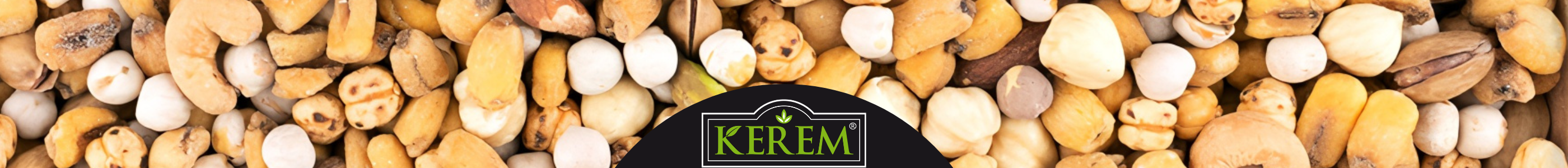 Kerem Banner mit einem Nuss Mix Sortiment