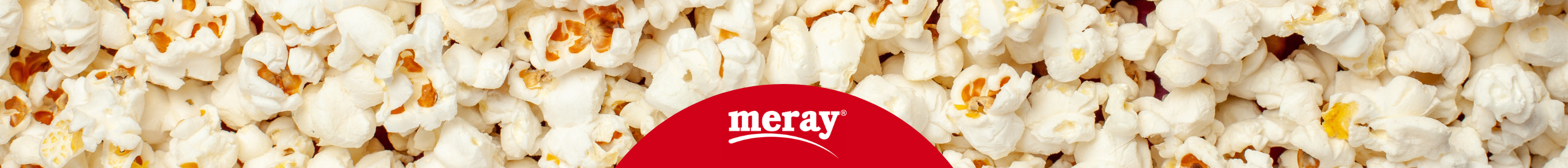 meray Banner mit gepopptem Popcorn