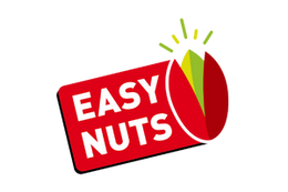 EasyNuts GmbH Logo in Rot mit grüner Pistazie abgebildet
