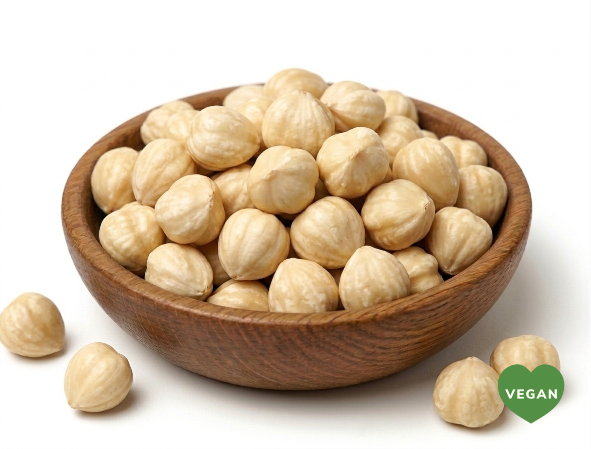"BULK" HAZELNUT KERNELS blanched & roasted Quality: Halves & Pieces 13/15 mm Origin: Giresun / Turkey
