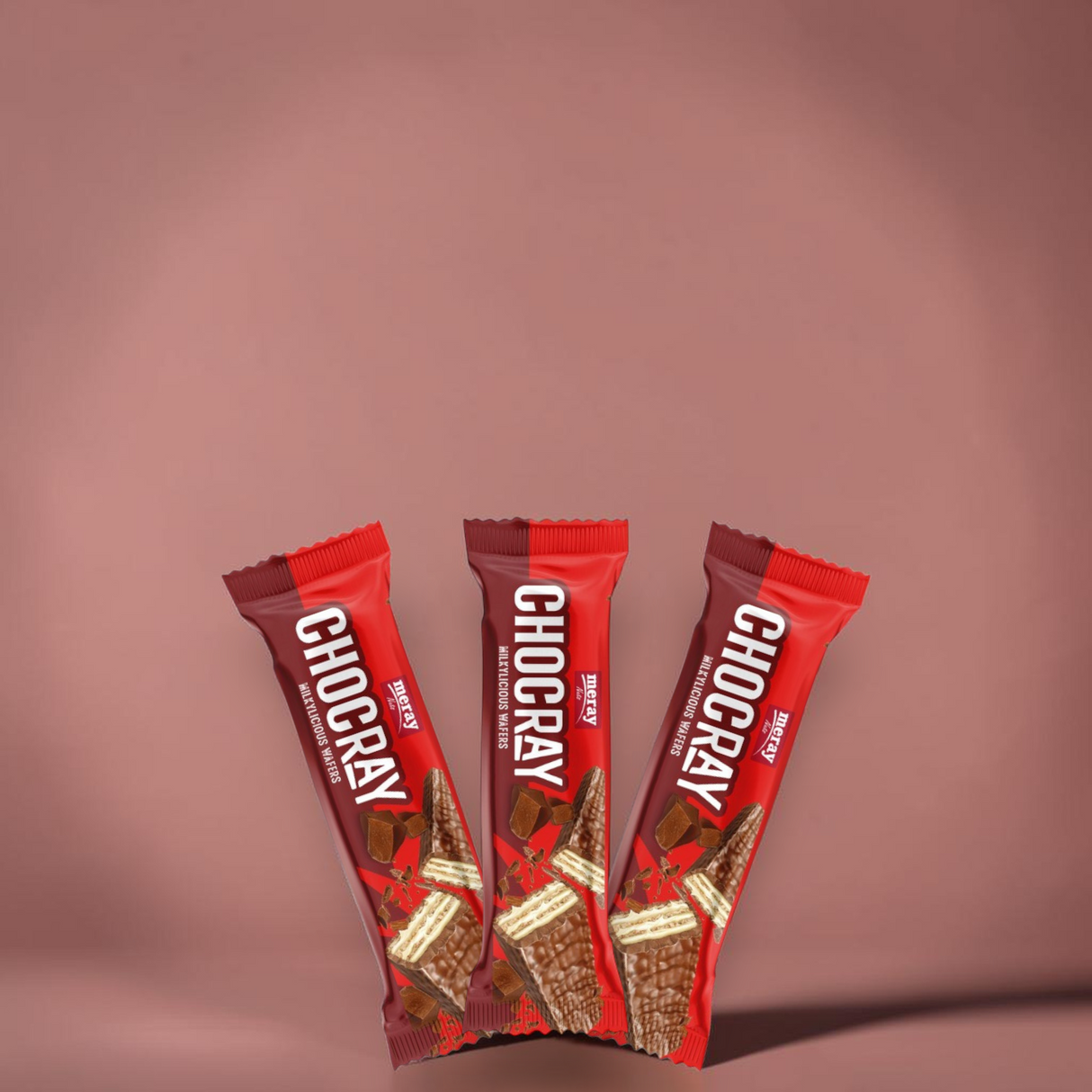 (1 Karton / 24 Stück) meray® CHOCRAY SCHOKORIEGEL Milkylicious Riegel 38g