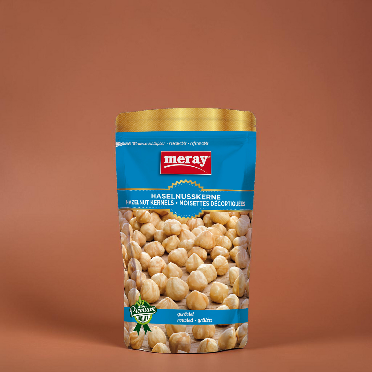 (1 Karton / 12 Stück) meray® HASELNUSSKERNE geröstet