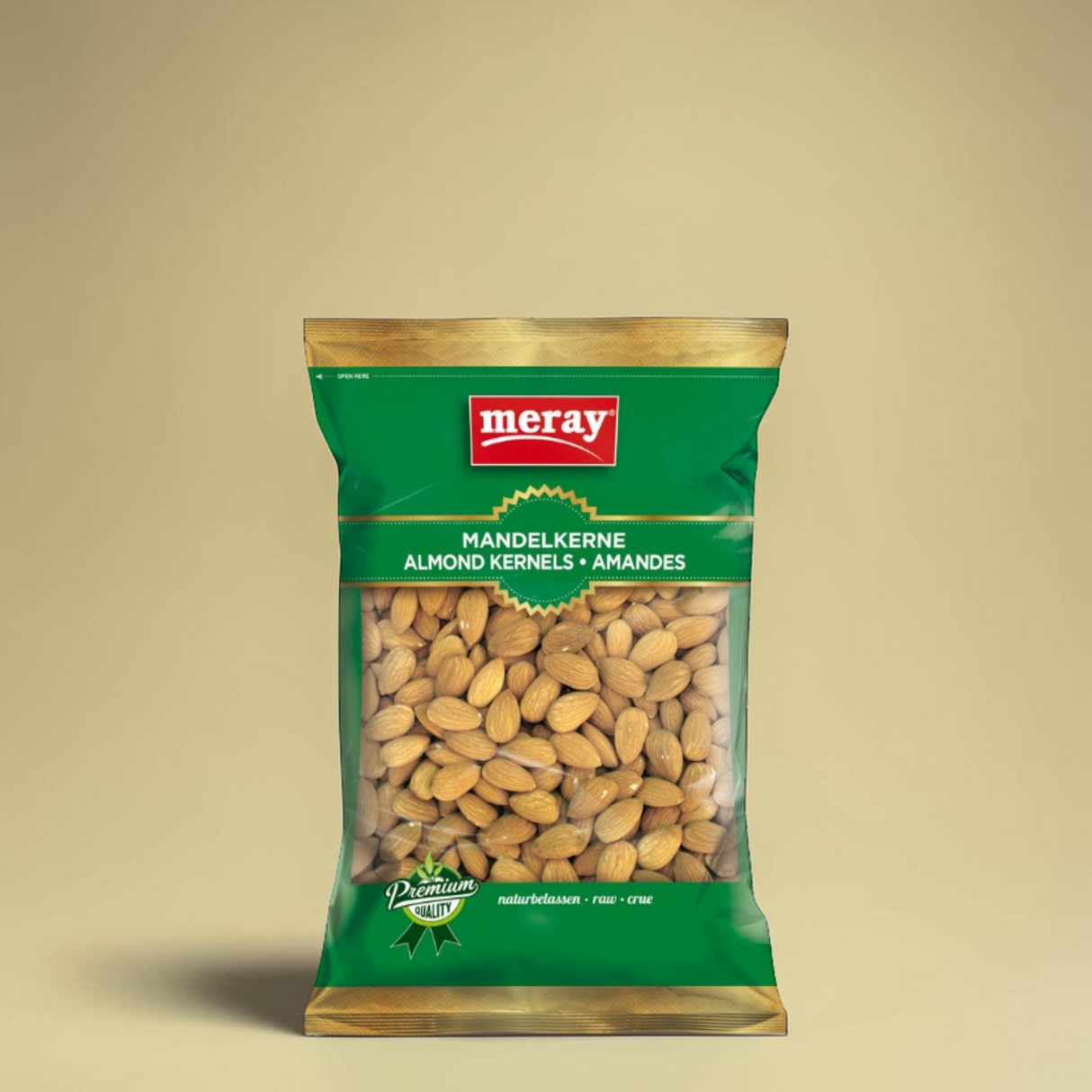225g Packung Meray naturbelassene Mandelkerne – Premium Qualität, gesunde Snacks mit hohem Proteingehalt