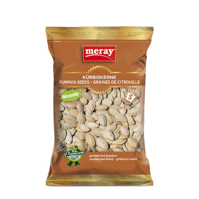 200g Packung mit Schaufenster Meray geröstete & gesalzene Kürbiskerne aus Nevsehir