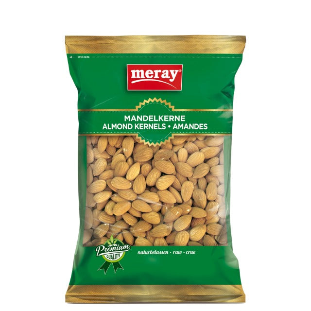 225g Packung Meray naturbelassene Mandelkerne – Premium Qualität, gesunde Snacks mit hohem Proteingehalt