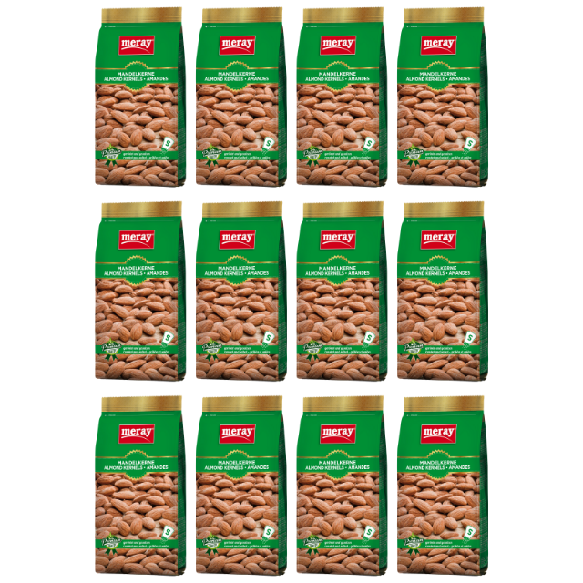 300g Packung Meray geröstete und gesalzene Mandelkerne – Premium Qualität, gesunde Snacks mit hohem Proteingehalt