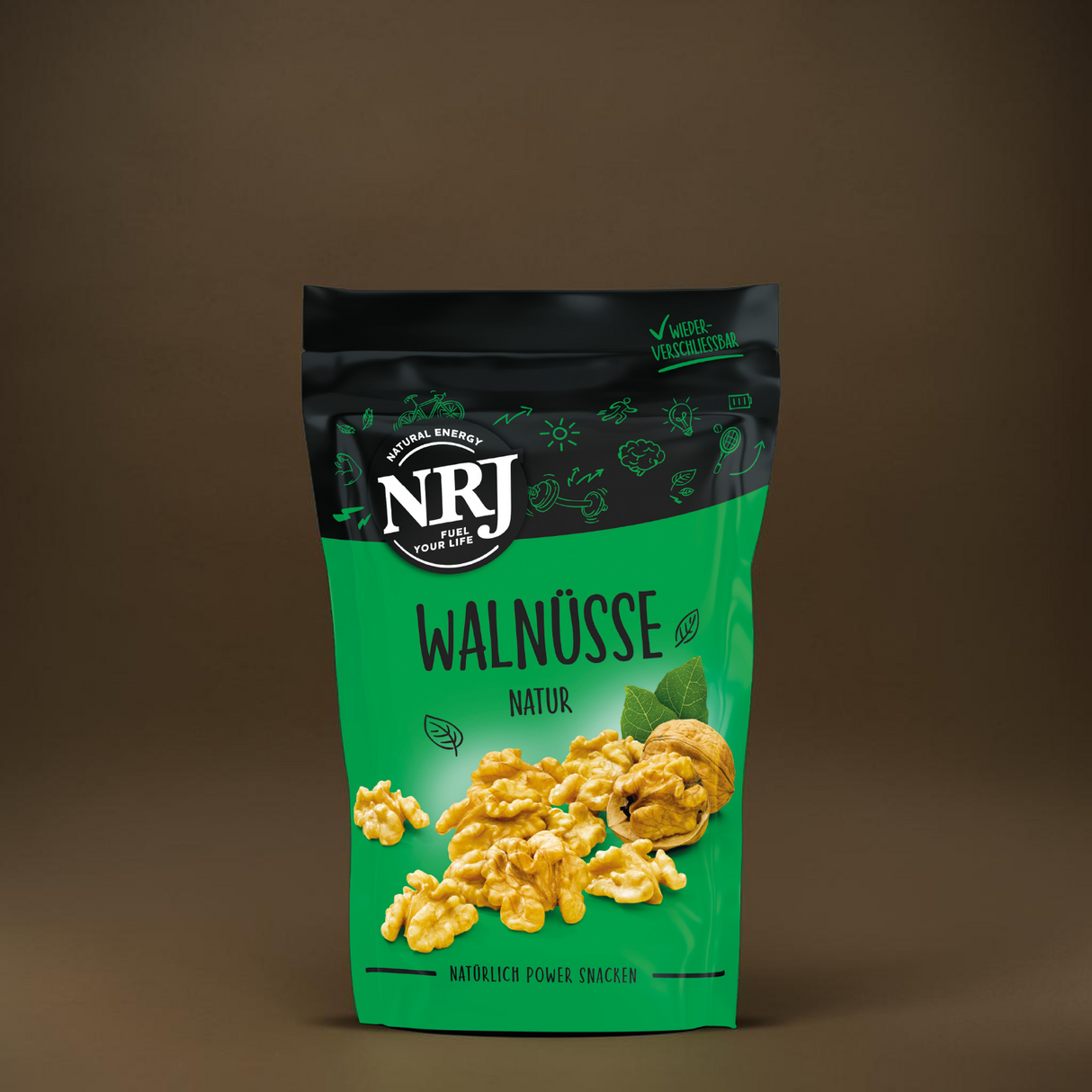 Per hand geknackte naturbelassene Walnusshälften von NRJ, reich an Vitamin E und Omega 3!