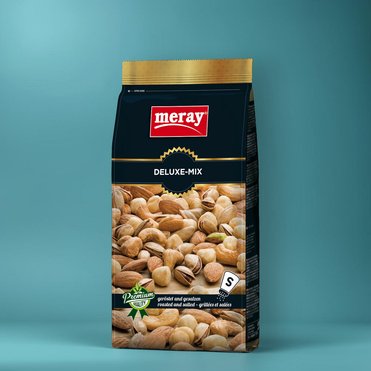 (1 Karton / 12 Stück) meray® DELUXE MIX geröstet & gesalzen