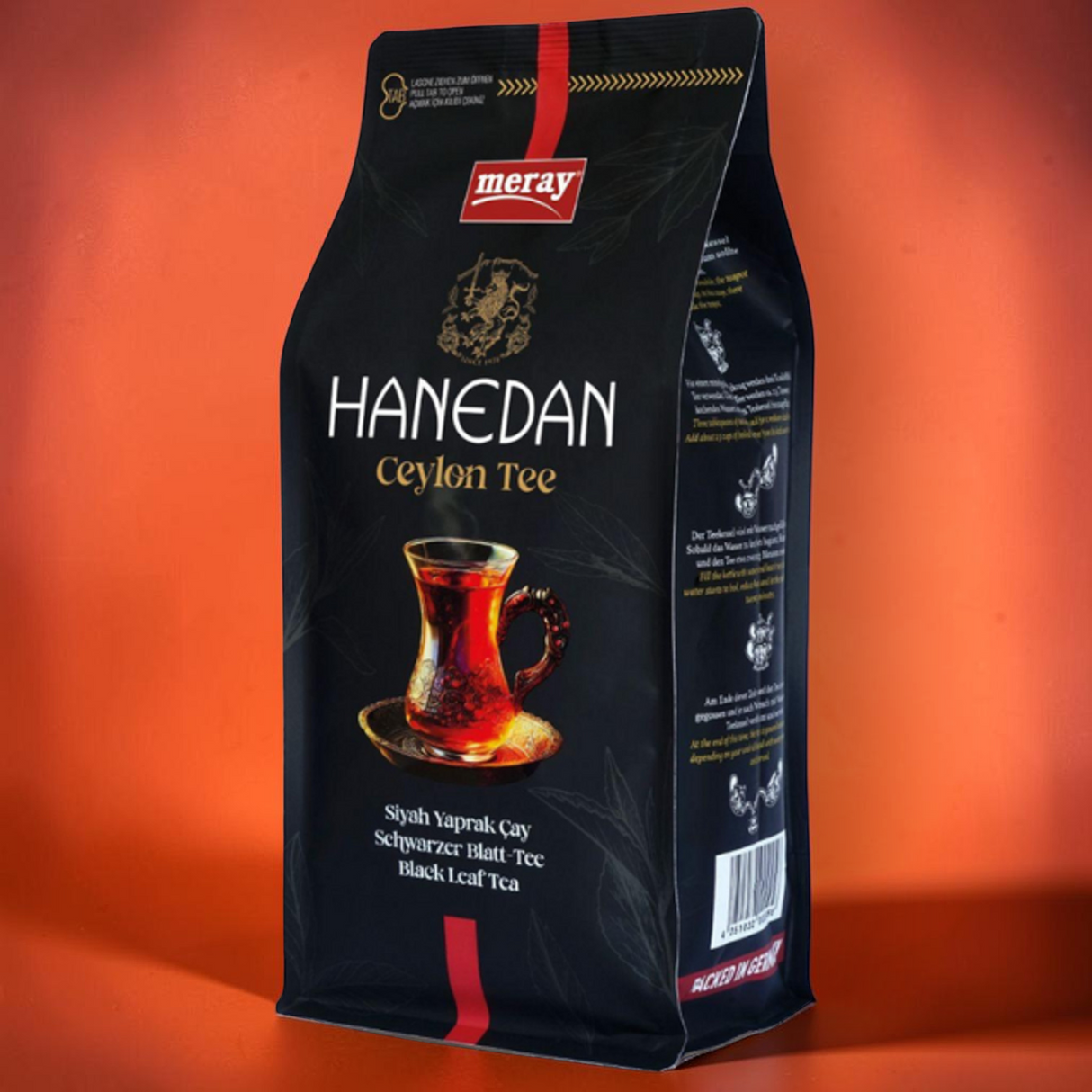 (1 Karton / 8 Stück) meray® HANEDAN Ceylon Schwarzer Tee