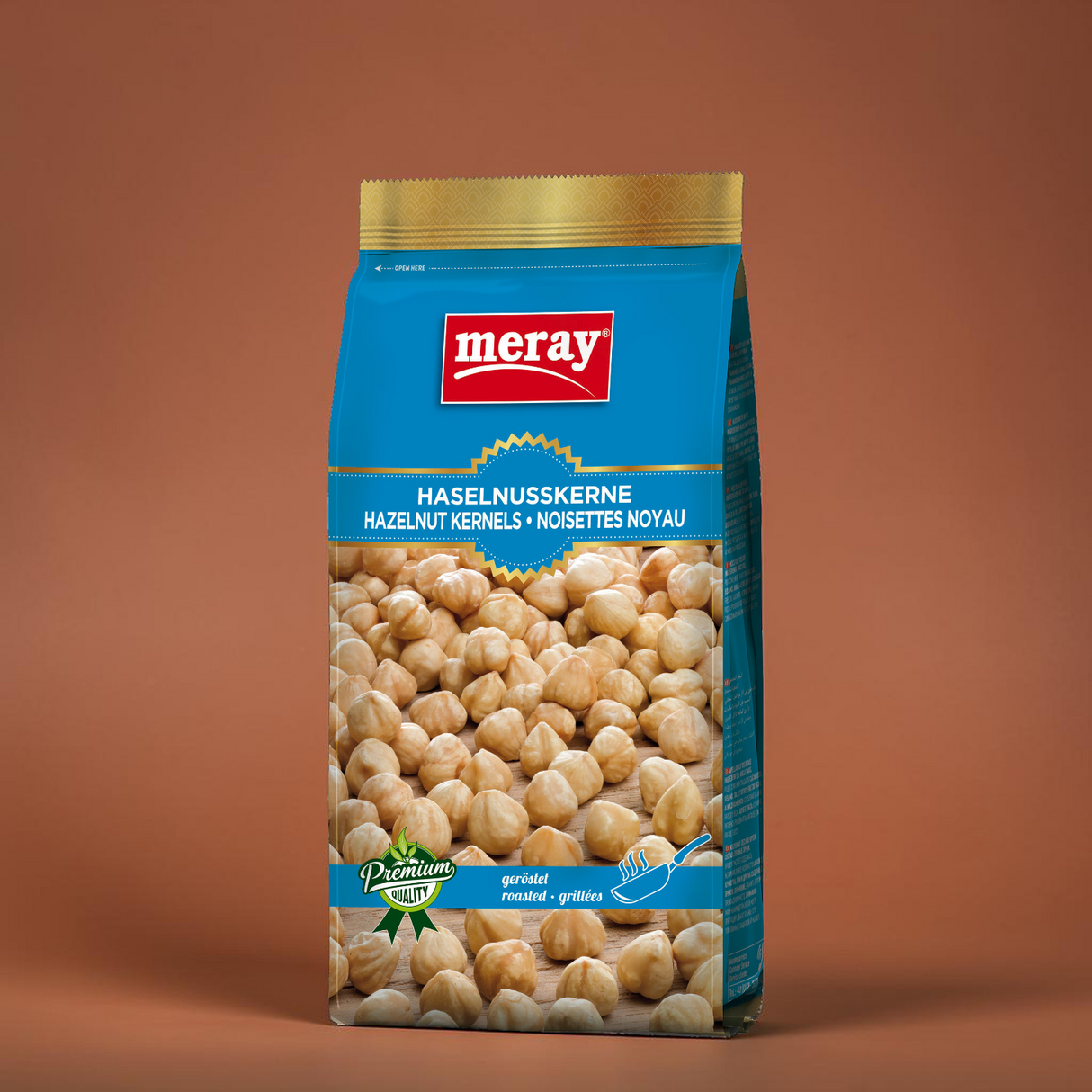 (1 Karton / 12 Stück) meray® HASELNUSSKERNE geröstet