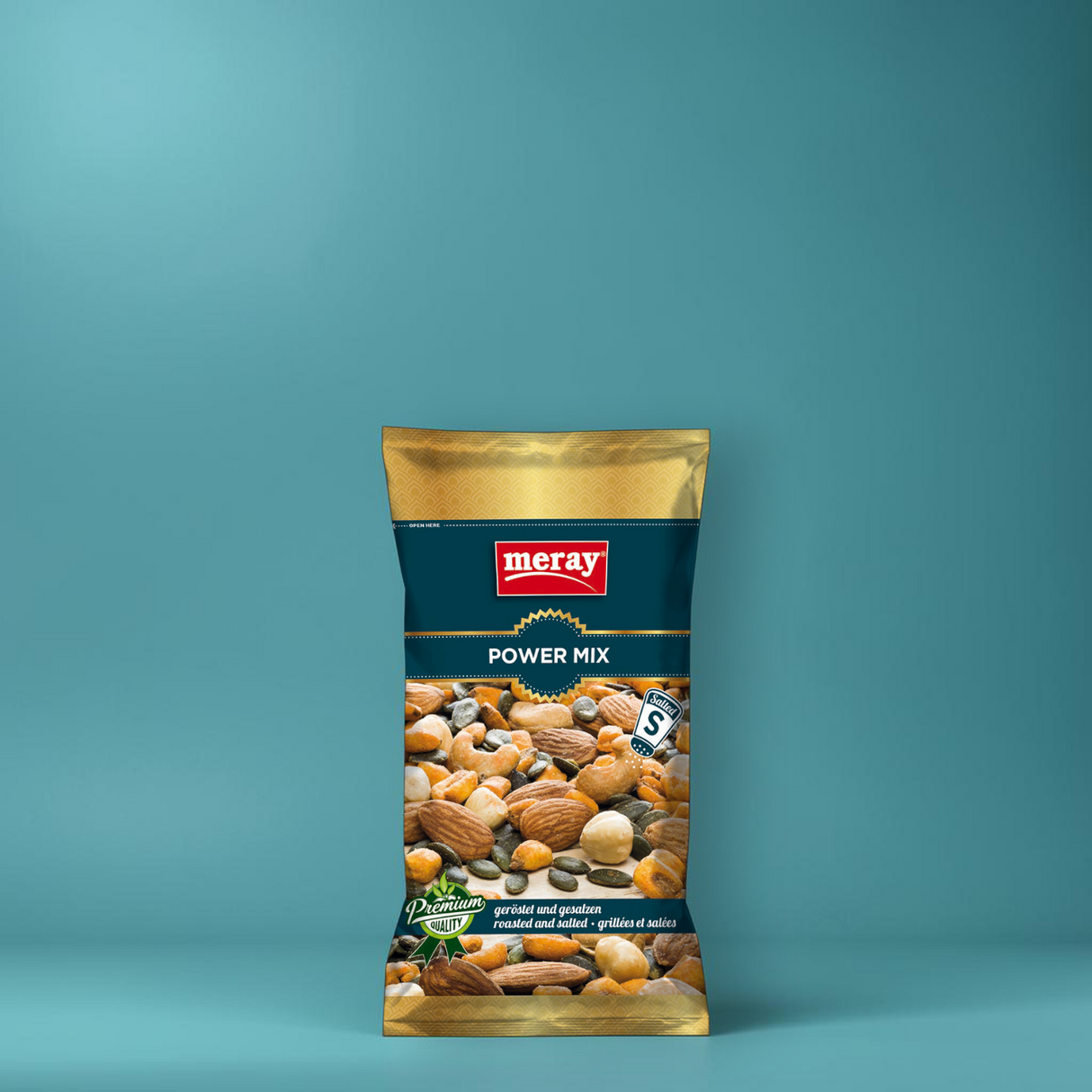(1 Karton / 12 Stück) meray® POWER MIX geröstet & gesalzen